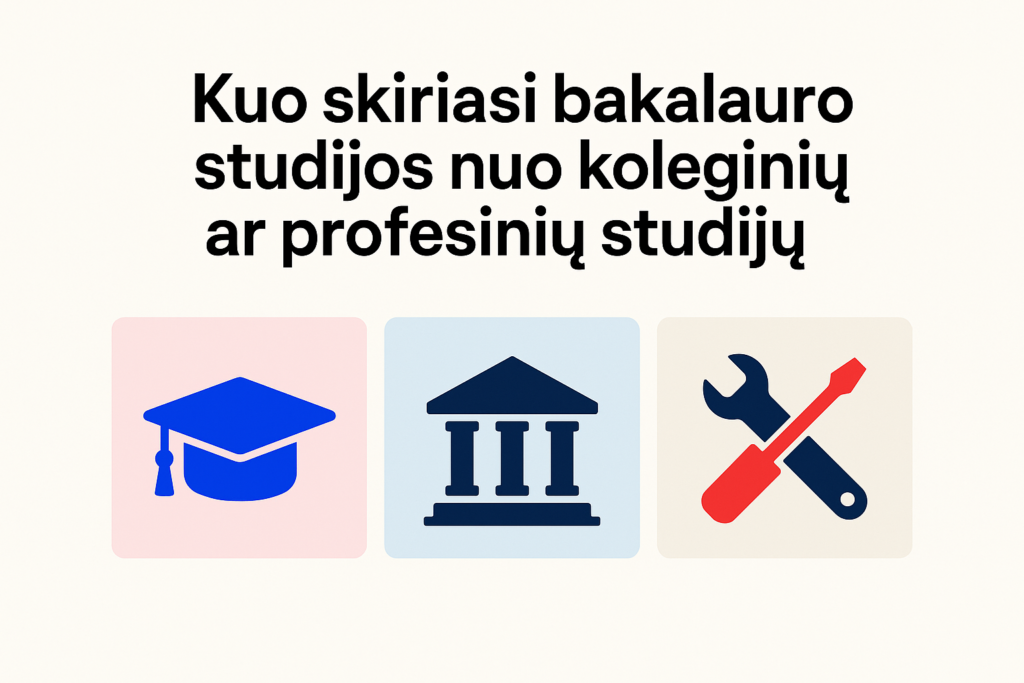 Kuo skiriasi bakalauras nuo kolegiju